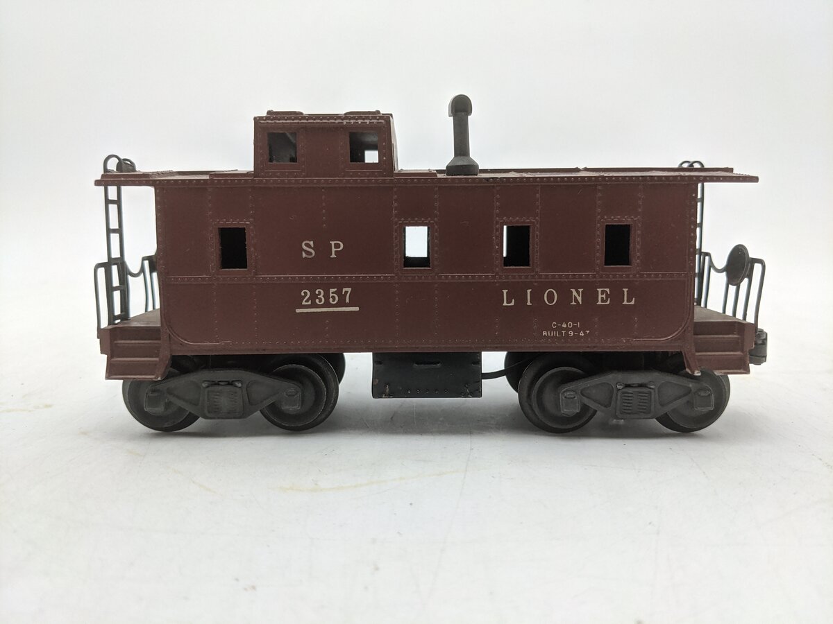 Lionel 2357 Vintage O SP Style Brown Illuminated Caboose VG
