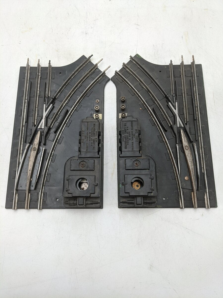 Lionel 1122 Vintage O-27 Remote Control Switches (Pair of 2) VG