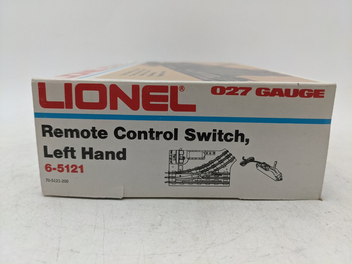 Lionel 6-5121 O O27 Left Hand Remote Control Switch Turnout VG/Box