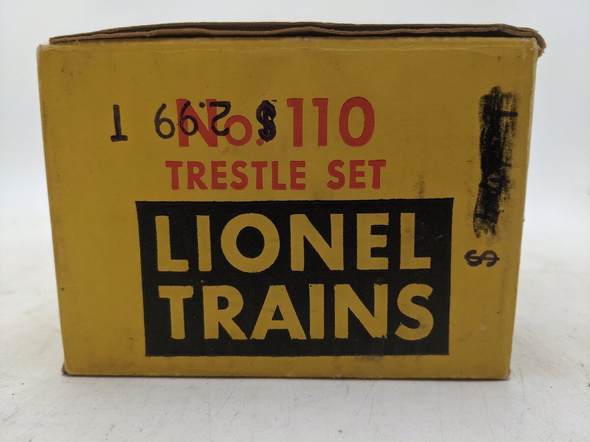 Lionel 110 Vintage O Graduated Trestle Set EX/Box