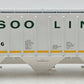 Weaver O Scale SOO Line 3-Bay Covered Hopper #74576 (2-Rail) VG
