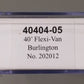 Trainworx Inc 4040405 N Scale Chicago Burlington & Quincy 40' Flexi-Van #202012 LN/Box