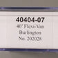 Trainworx Inc 40404-07 N Scale Chicago Burlington & Quincy 40' Flexi-Van #202028 LN/Box