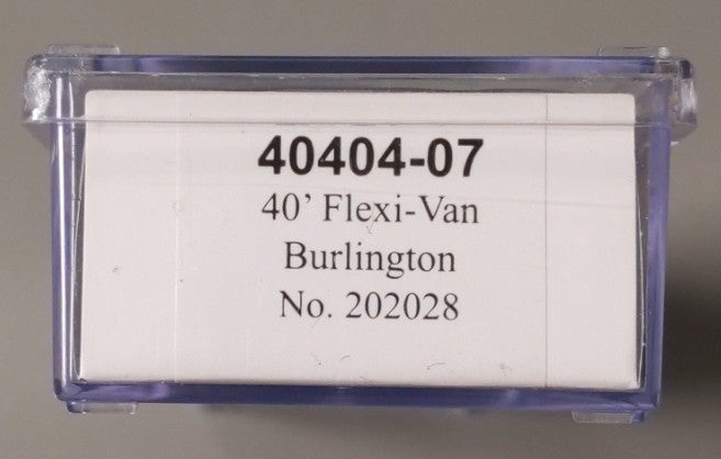 Trainworx Inc 40404-07 N Scale Chicago Burlington & Quincy 40' Flexi-Van #202028 LN/Box