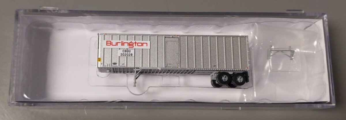 Trainworx Inc 40404-07 N Scale Chicago Burlington & Quincy 40' Flexi-Van #202028 LN/Box