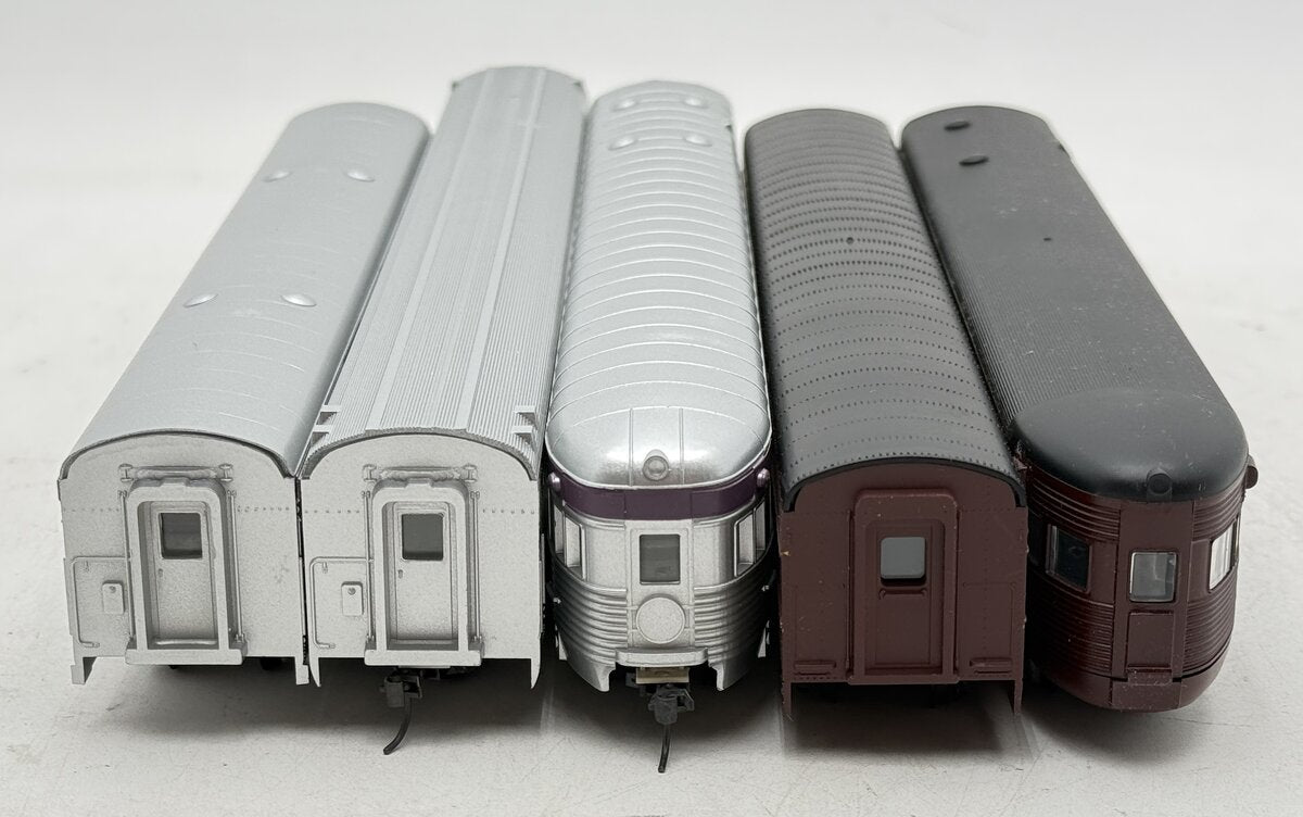 Con-Cor HO Scale Assorted PRR & ACL Passenger Cars [5] VG/Box