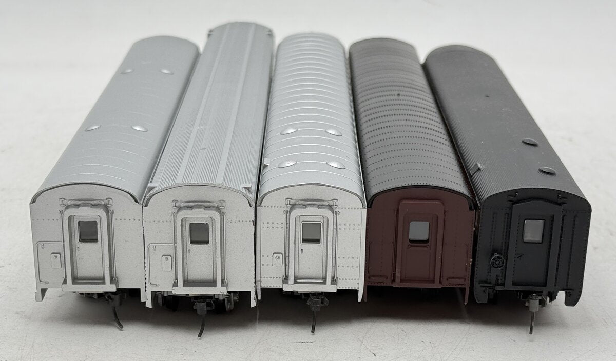 Con-Cor HO Scale Assorted PRR & ACL Passenger Cars [5] VG/Box