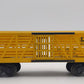 Lionel 6656 Vintage O Lionel Lines Yellow Stock Car VG