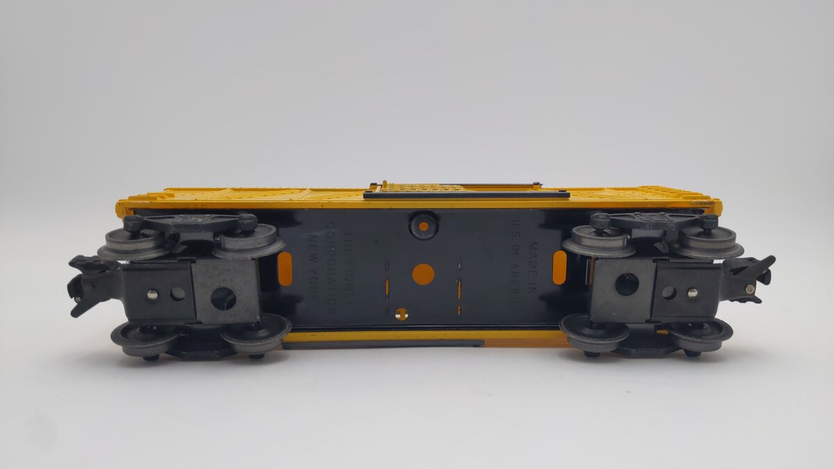 Lionel 6656 Vintage O Lionel Lines Yellow Stock Car VG