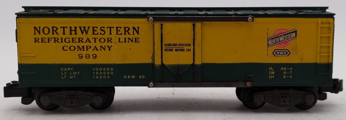 American Flyer 989 Vintage S Gauge Northwestern Refrigerator Car VG