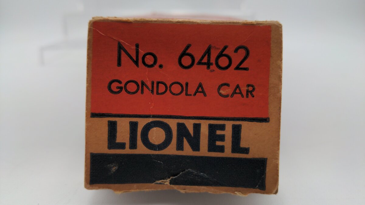 Lionel 6462 Vintage O Gauge New York Central Black Gondola w/No Load EX/Box