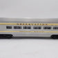 Lionel 2521 Vintage O President McKinley Gold Stripe Aluminum Observation Car VG