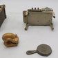 Hubley Vintage Cast Iron Stove, Fridge, Skillet, and Toilet