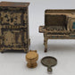 Hubley Vintage Cast Iron Stove, Fridge, Skillet, and Toilet