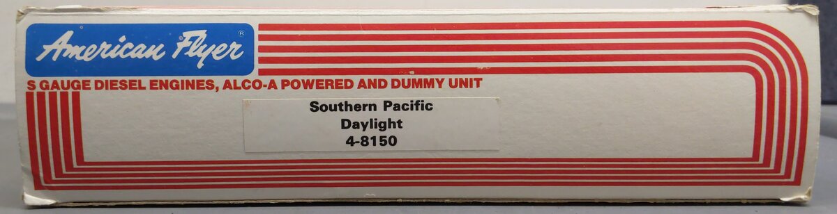 American Flyer 4-8150 S Gauge SP Daylight PA-1 AA Diesel Locomotive Set EX/Box