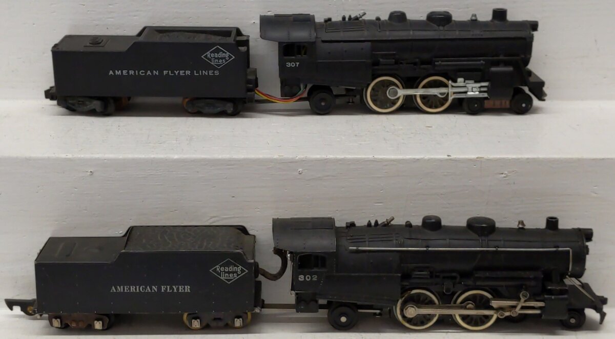 American Flyer Vintage American Flyer Lines Steam Locomotives: 307, 302 [2] VG