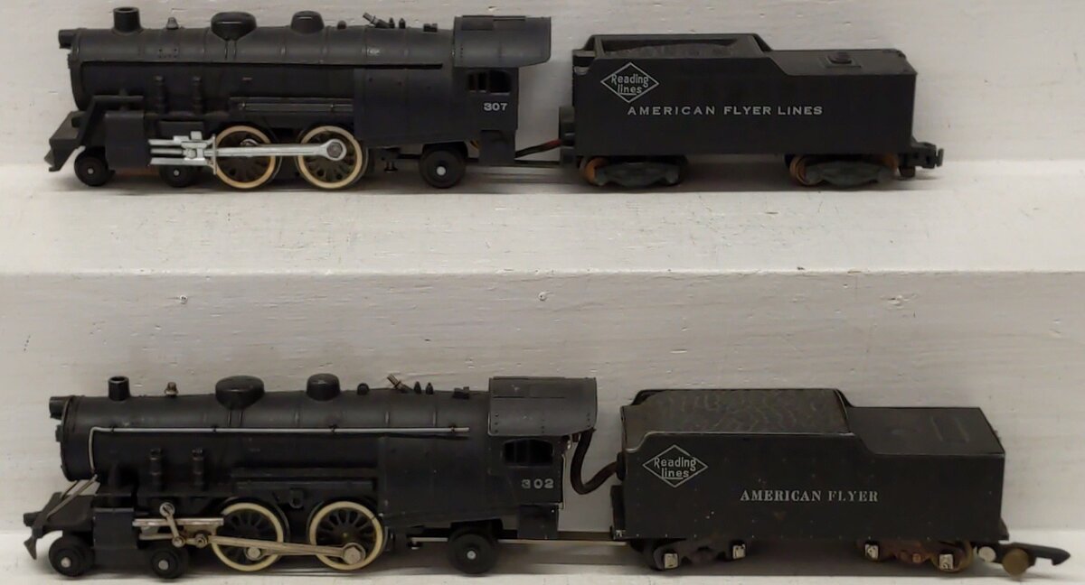 American Flyer Vintage American Flyer Lines Steam Locomotives: 307, 302 [2] VG