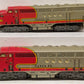 Marx 21 Vintage O Santa Fe F3 AA Diesel Locomotive & Dummy Unit Set