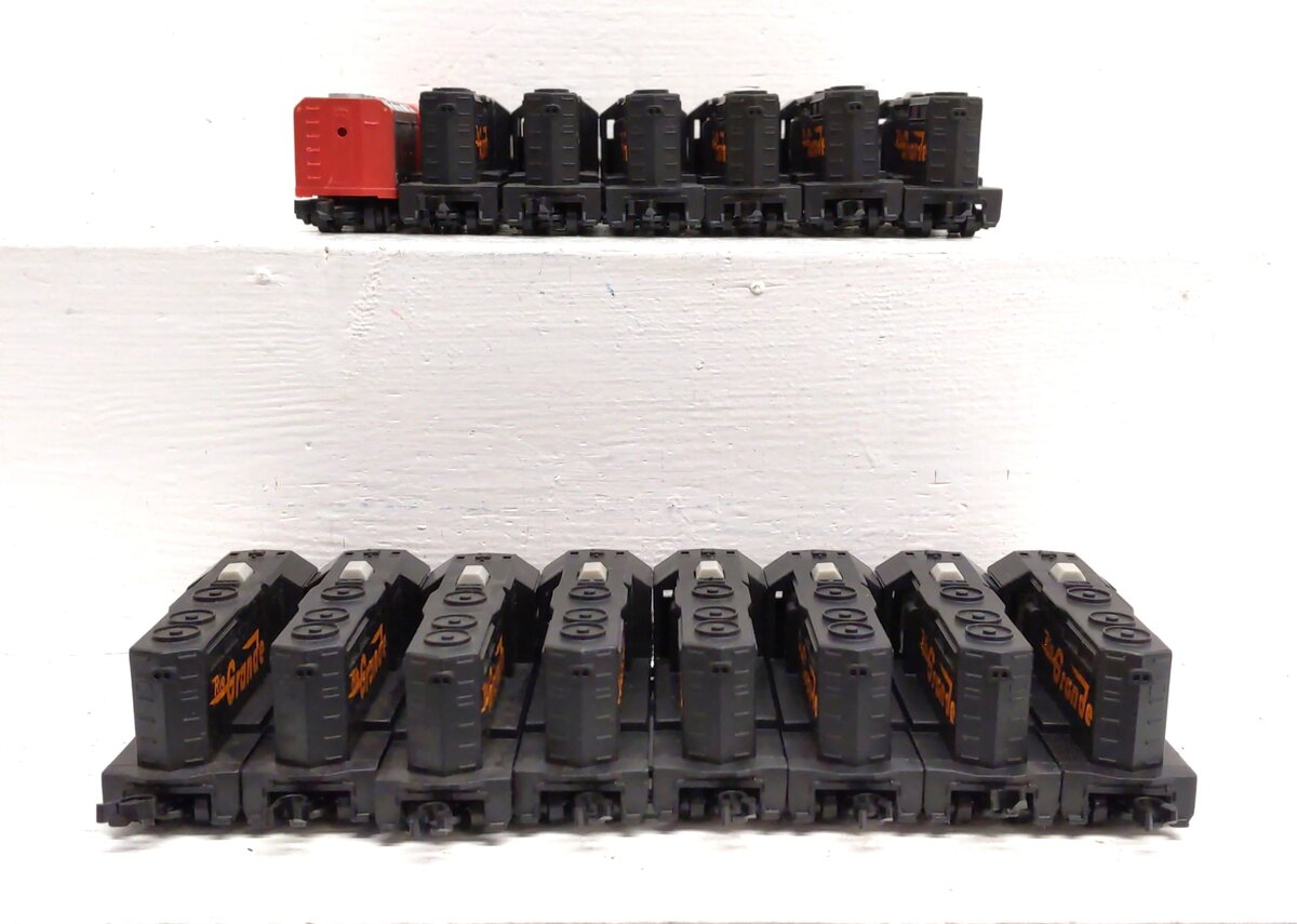 Mattel HO Scale Rio Grande & Santa Fe Dummy Diesel Locomotives [15] EX