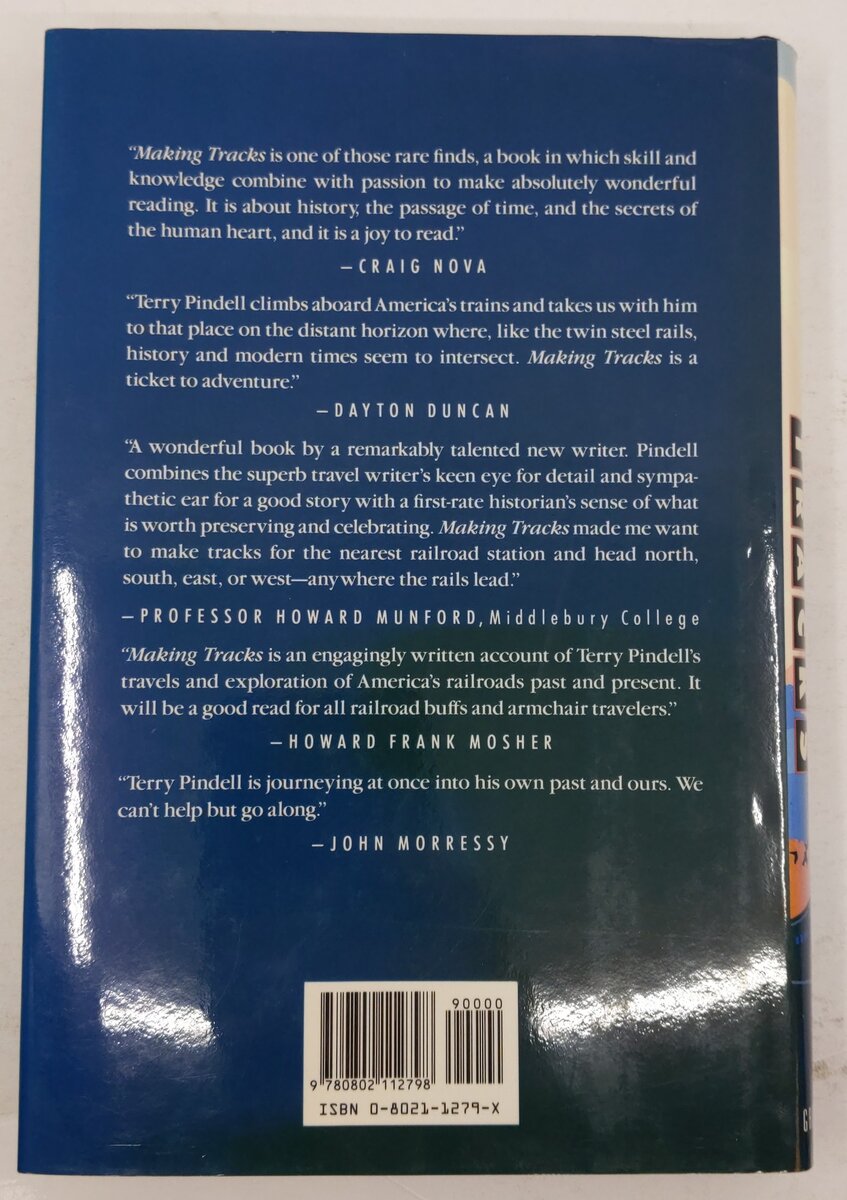 Making Tracks Hardcover Book By Terry Pindell VG
