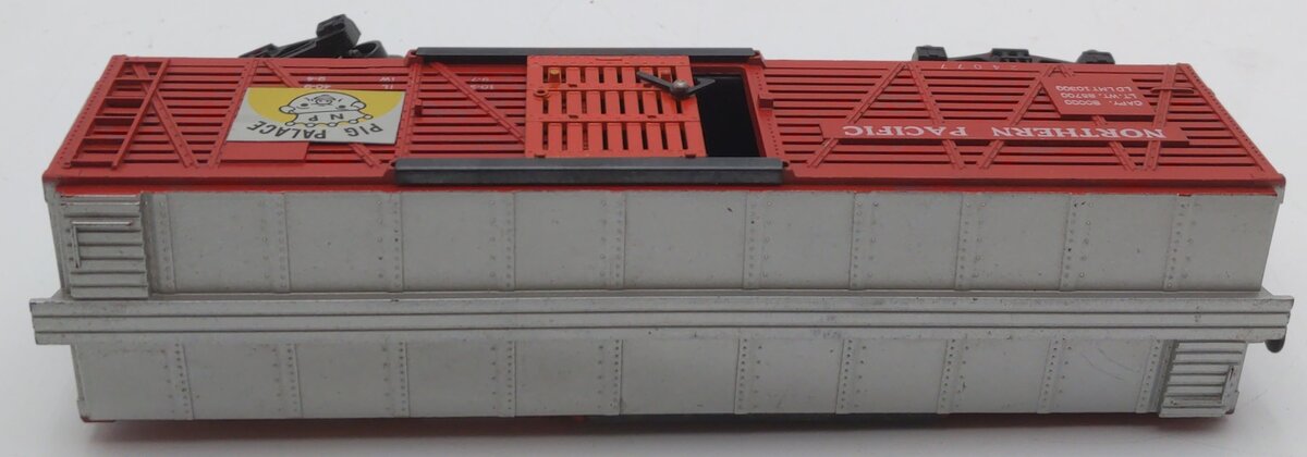 American Flyer 24077 Vintage S Northern Pacific Pig Palace Stock Car VG