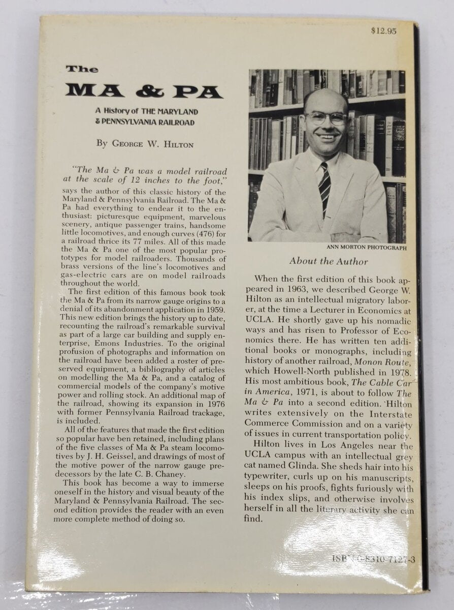 The MA & PA Hardcover Book By George W. Hilton VG