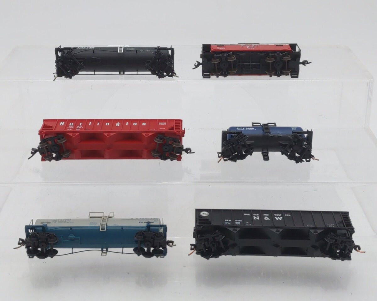 Atlas N Scale Assorted Freight Cars: 772, 71994, 172521, 12578, 3988, 79118 [6] EX