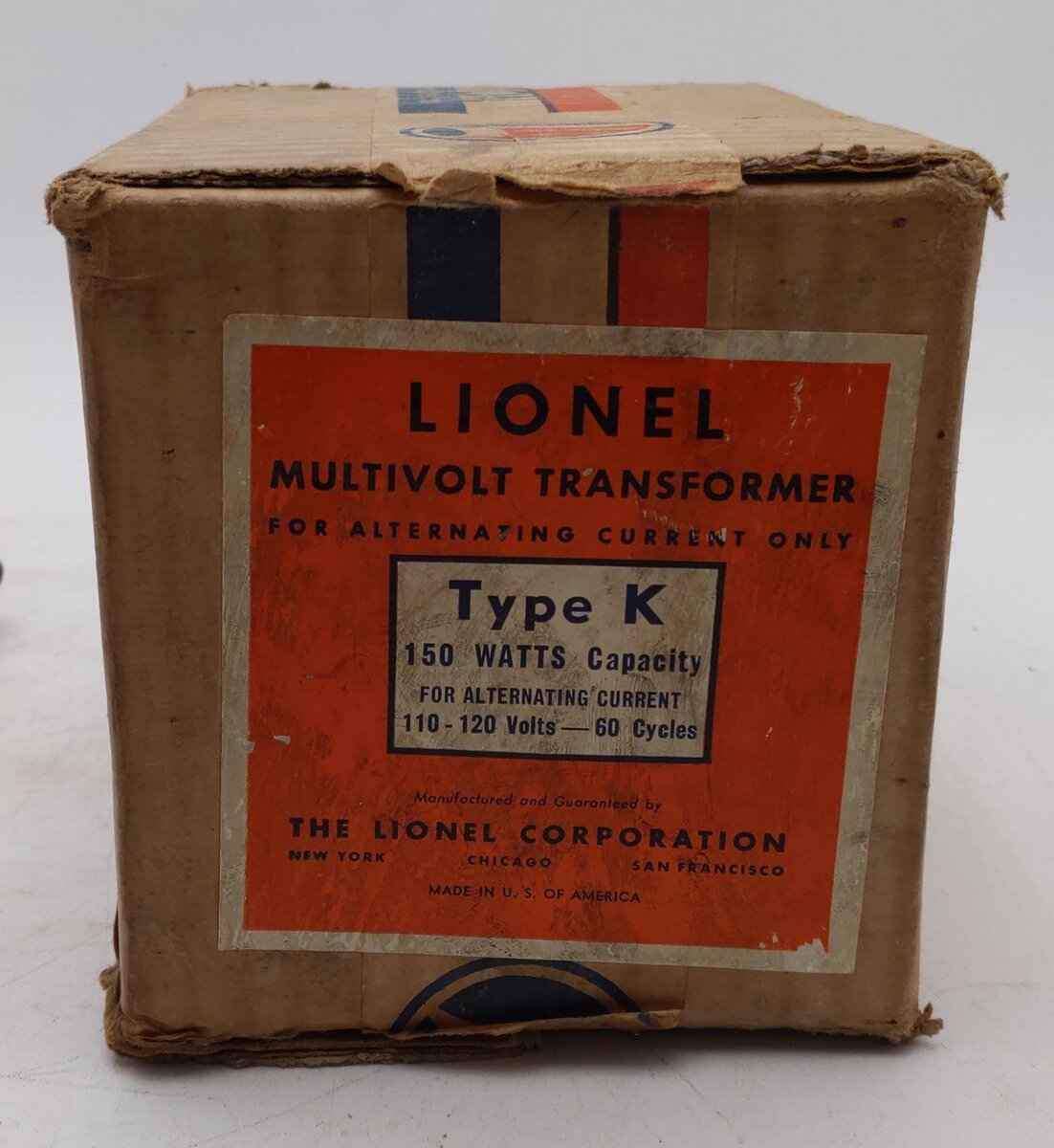 Lionel K Vintage O Prewar Multi-Volt 150 Watt Transformer VG/Box