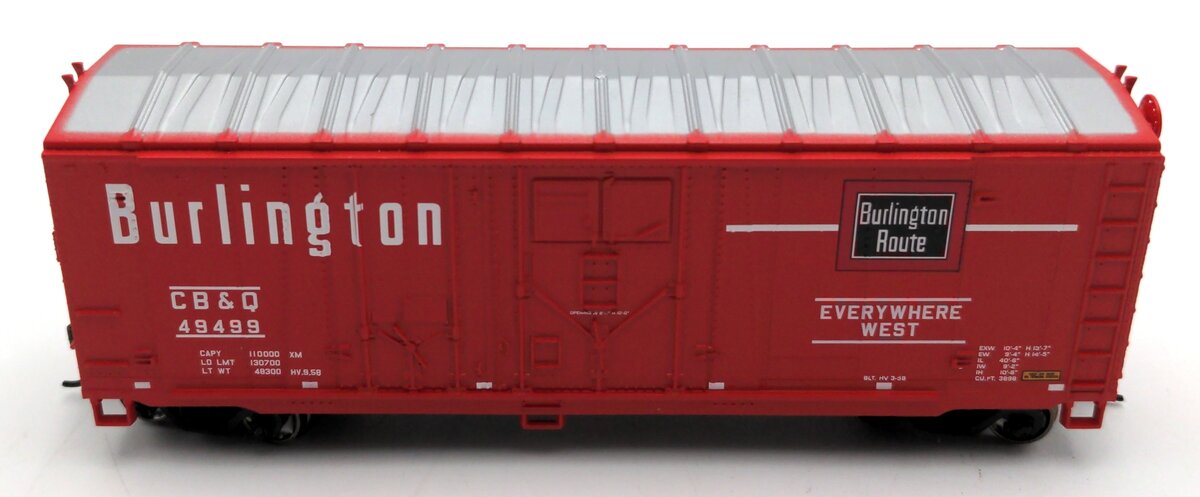 Roundhouse 1004 HO CB&Q 40' Grain Box Car #49499 LN/Box