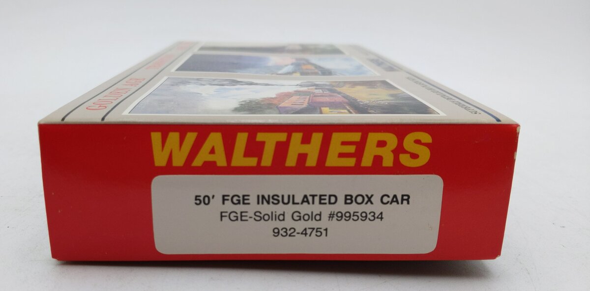 Walthers 932-4751 HO FGE-Solid Gold 50' FGE Insulated Box Car #995934 MT/Box