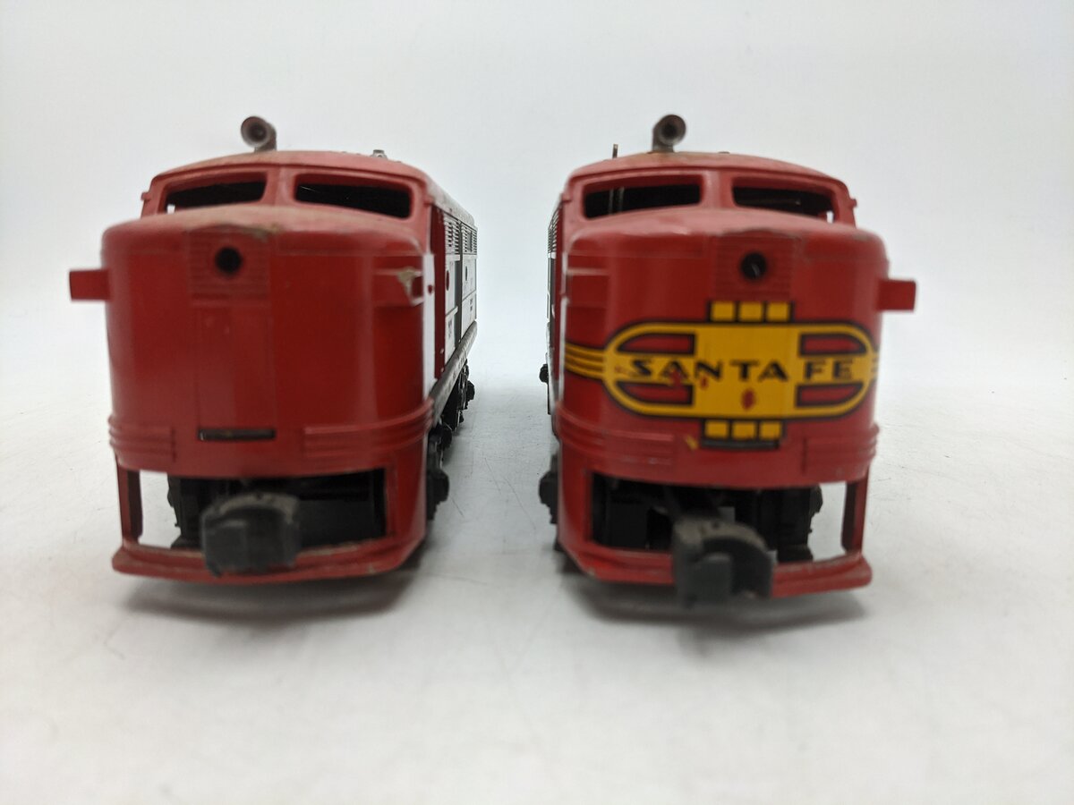 Lionel 212 Vintage O Santa Fe Alco AA Diesel Locomotive Set VG