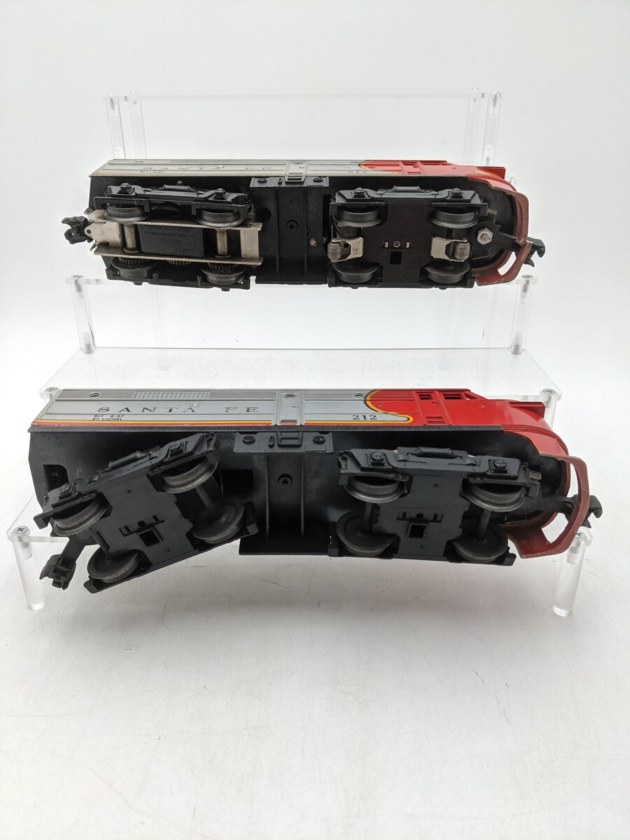Lionel 212 Vintage O Santa Fe Alco AA Diesel Locomotive Set VG