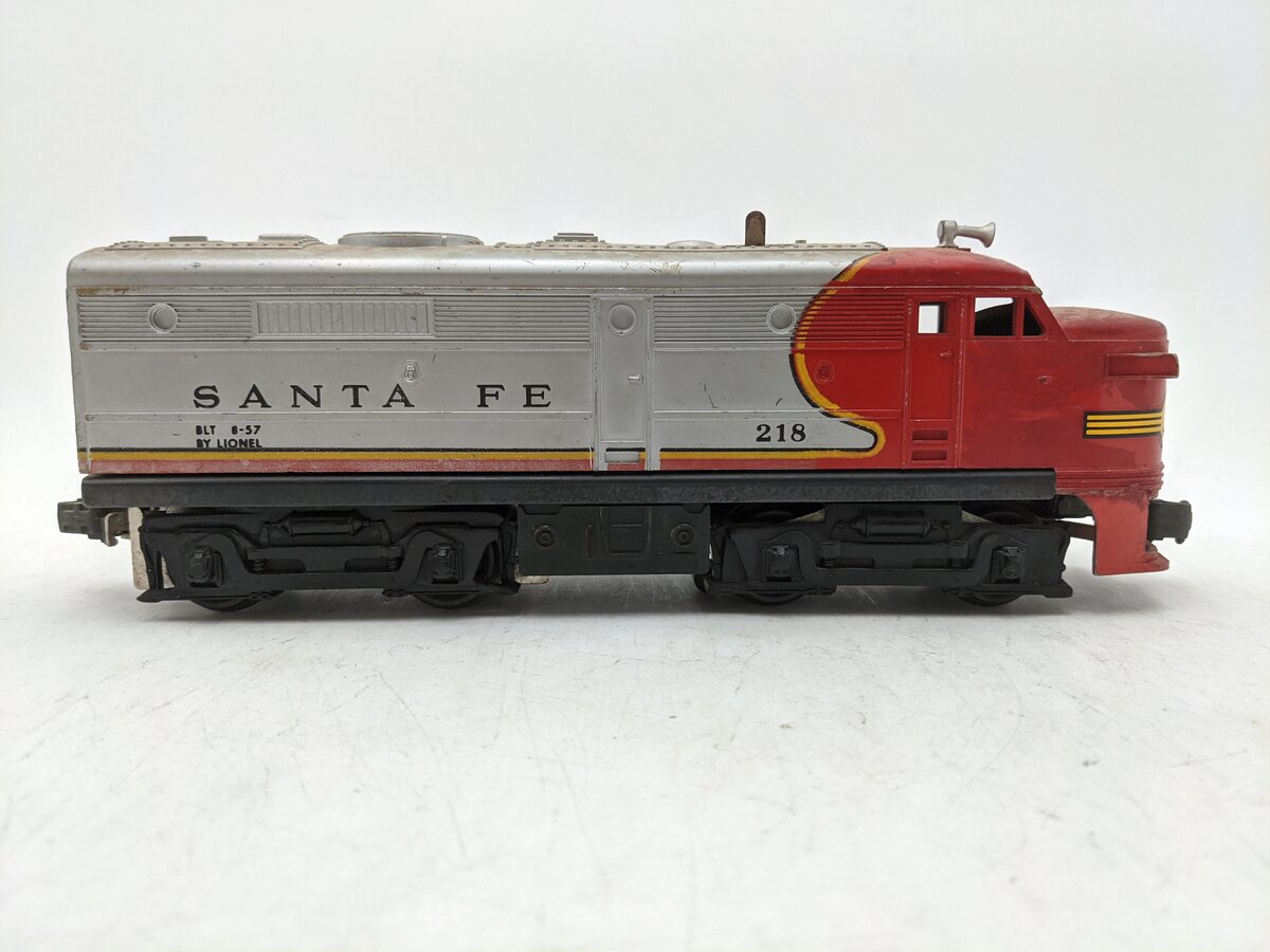 Lionel 218 Vintage O Santa Fe Alco Powered A Diesel Locomotive VG