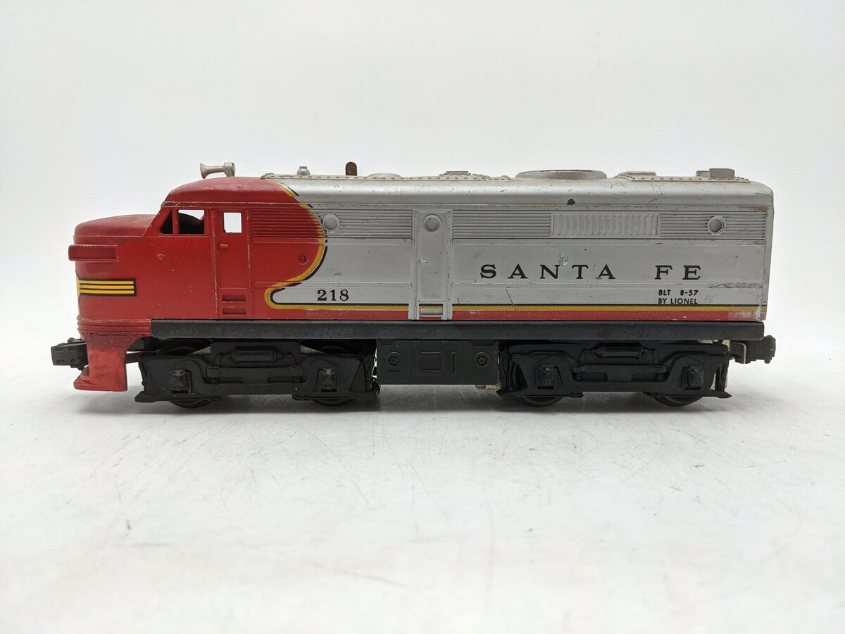 Lionel 218 Vintage O Santa Fe Alco Powered A Diesel Locomotive VG