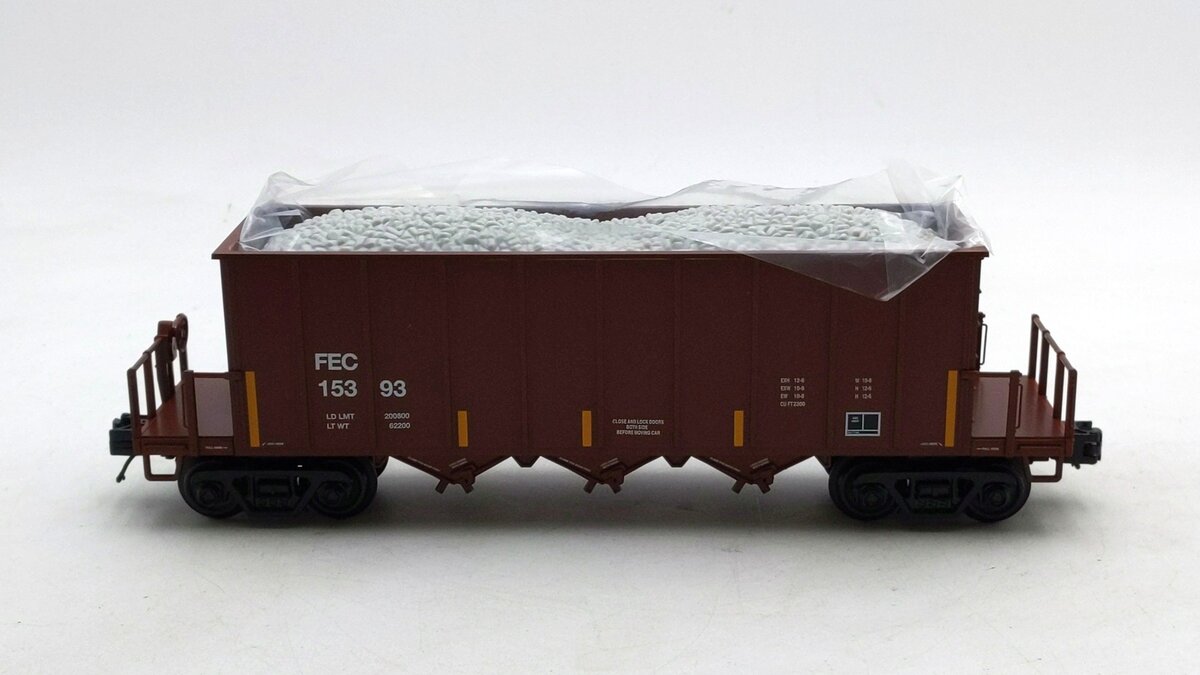 Atlas 3001462-4 O Gauge Florida East Coast Discharge Hopper #15393 [3 Rail] LN/Box