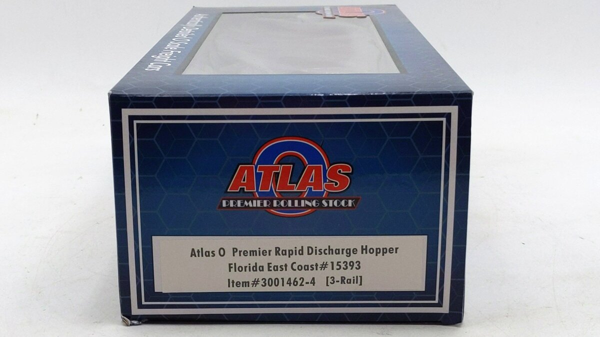 Atlas 3001462-4 O Gauge Florida East Coast Discharge Hopper #15393 [3 Rail] LN/Box