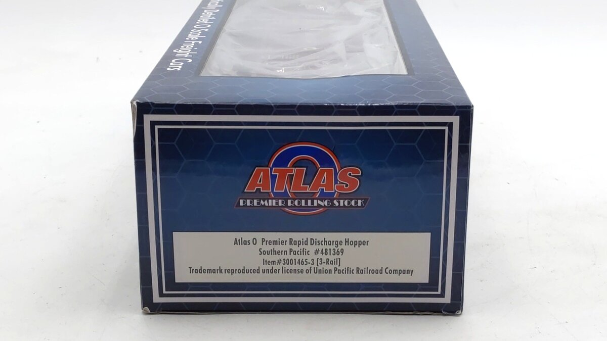 Atlas 3001465-3 O Gauge Southern Pacific Rapid Discharge Hopper #481369 (3-Rail) LN/Box