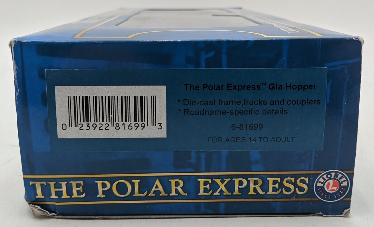 Lionel 6-81699 O Polar Express GLA Twin Hopper #122514 – Trainz