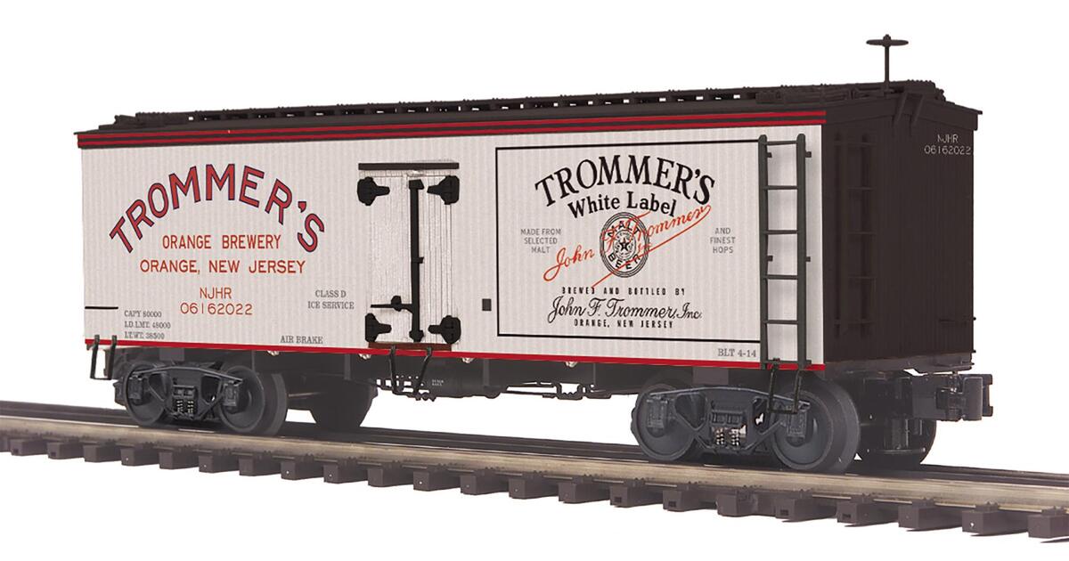 MTH 20-94660 O Gauge Trommer's Brewery 36' Woodsided Reefer #06162022 LN/Box