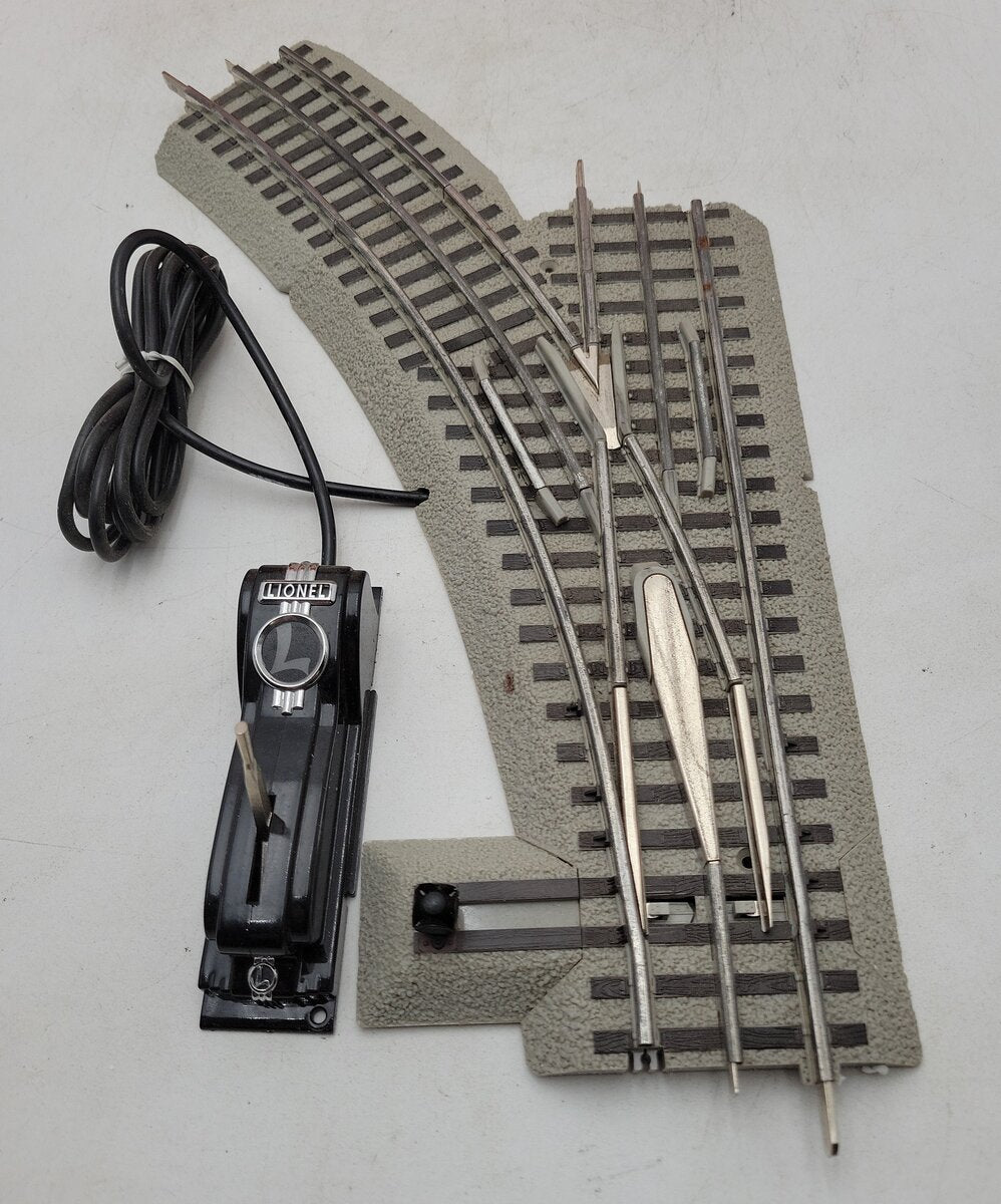 Lionel 6-12045 O36 Left Hand Remote-Control FasTrack Curved Switch Turnout VG/Box