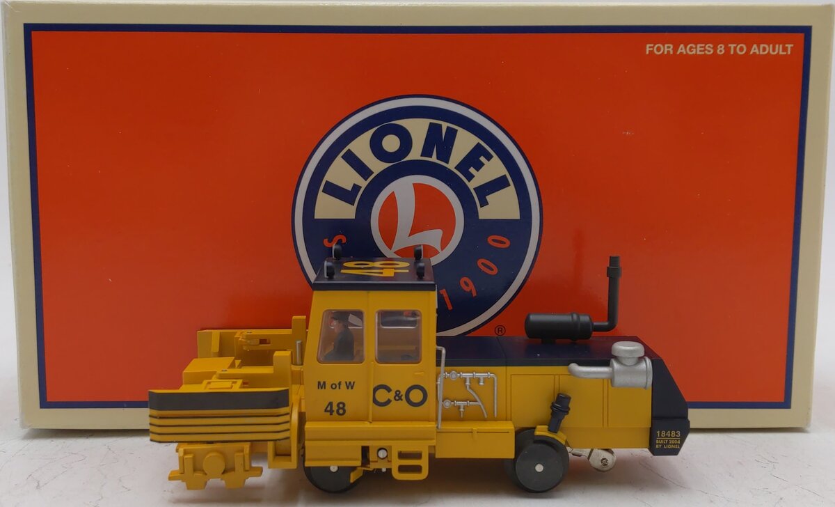 Lionel 6-18483 O Gauge Chesapeake and Ohio M of W Ballast Tamper LN/Box