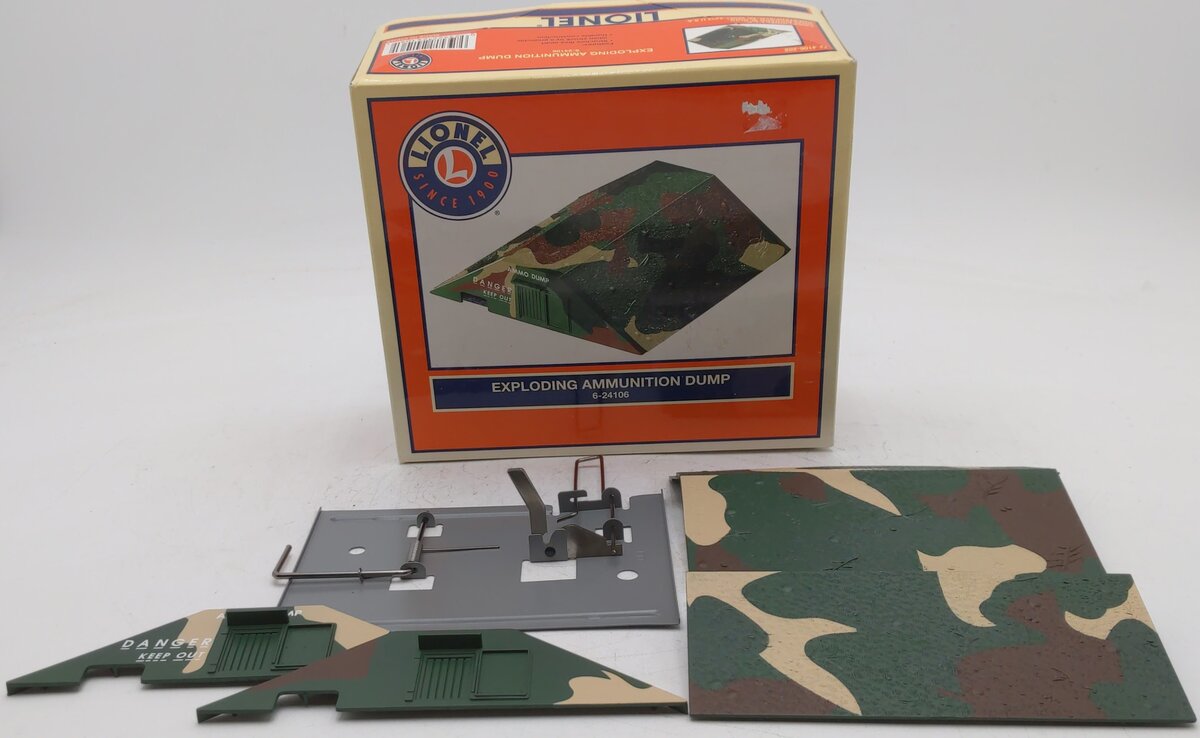 Lionel 6-24106 O Scale Exploding Ammunition Dump Kit LN/Box