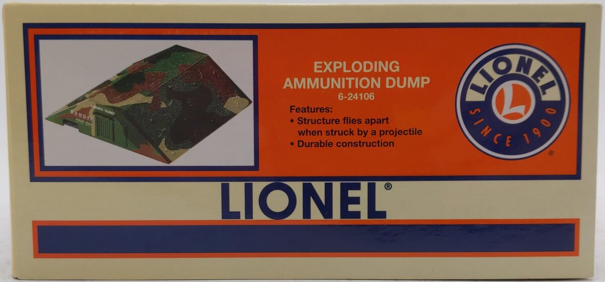 Lionel 6-24106 O Scale Exploding Ammunition Dump Kit LN/Box