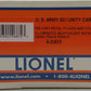 Lionel 6-26872 O Gauge U.S. Army Security Car #26872 LN/Box