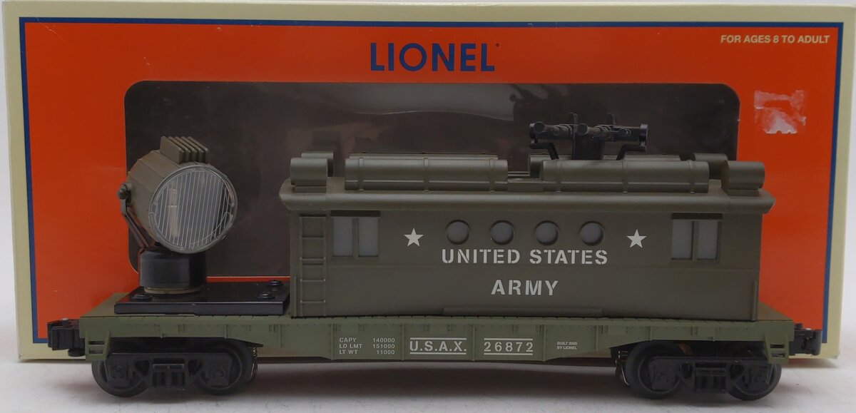 Lionel 6-26872 O Gauge U.S. Army Security Car #26872 LN/Box