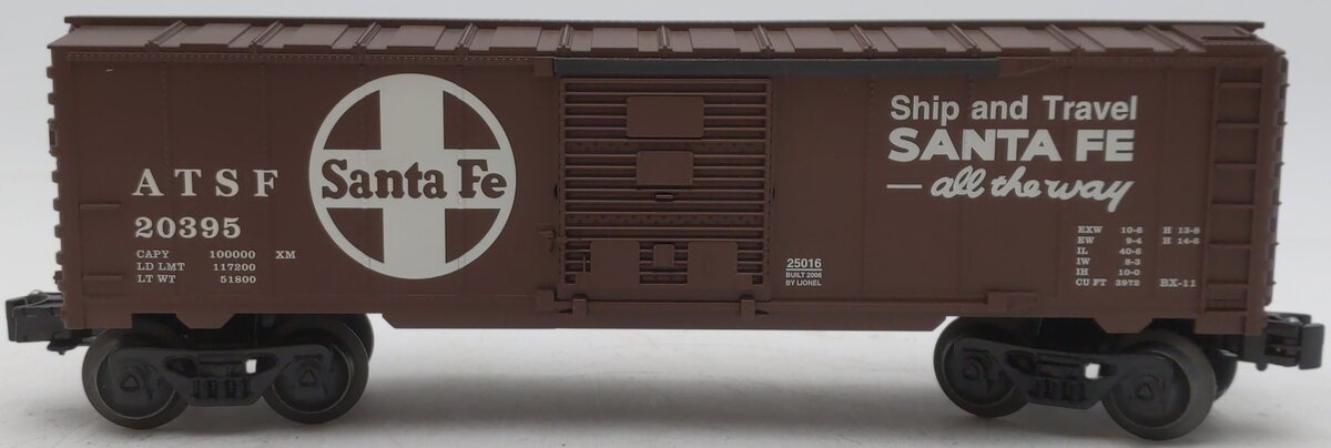Lionel 6-25016 O Gauge Santa Fe Boxcar #20395 LN/Box