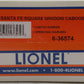 Lionel 6-36574 Santa Fe Square Window Caboose #999472 LN/Box