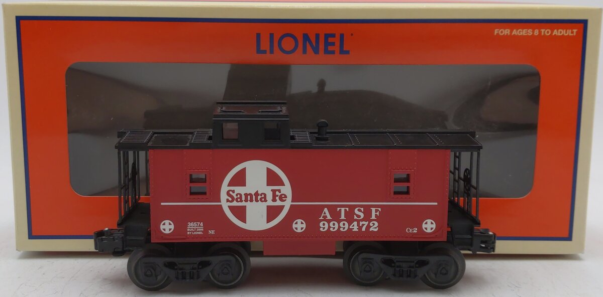Lionel 6-36574 Santa Fe Square Window Caboose #999472 LN/Box