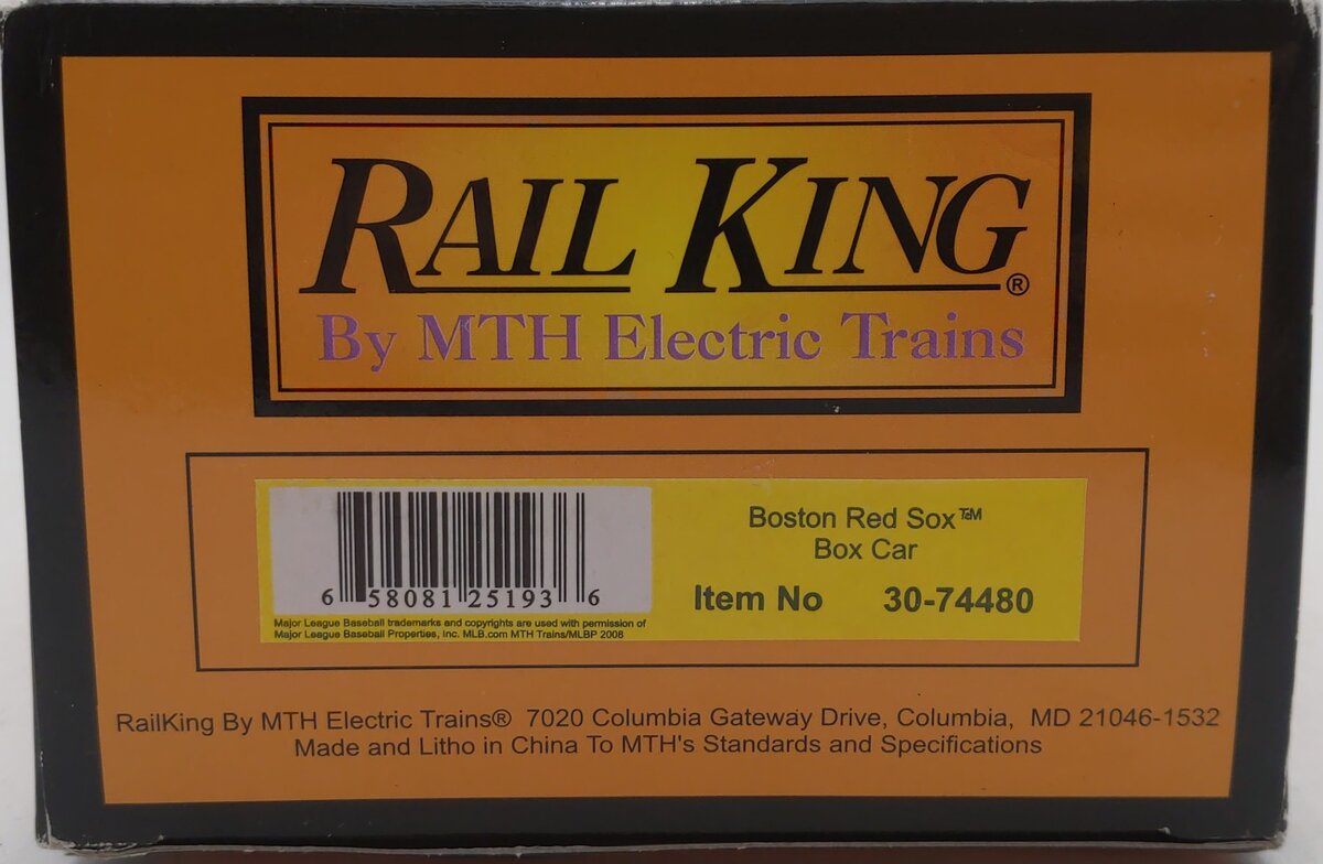 MTH 30-74480 O Gauge Boston Red Sox Fenway Park Box Car EX/Box
