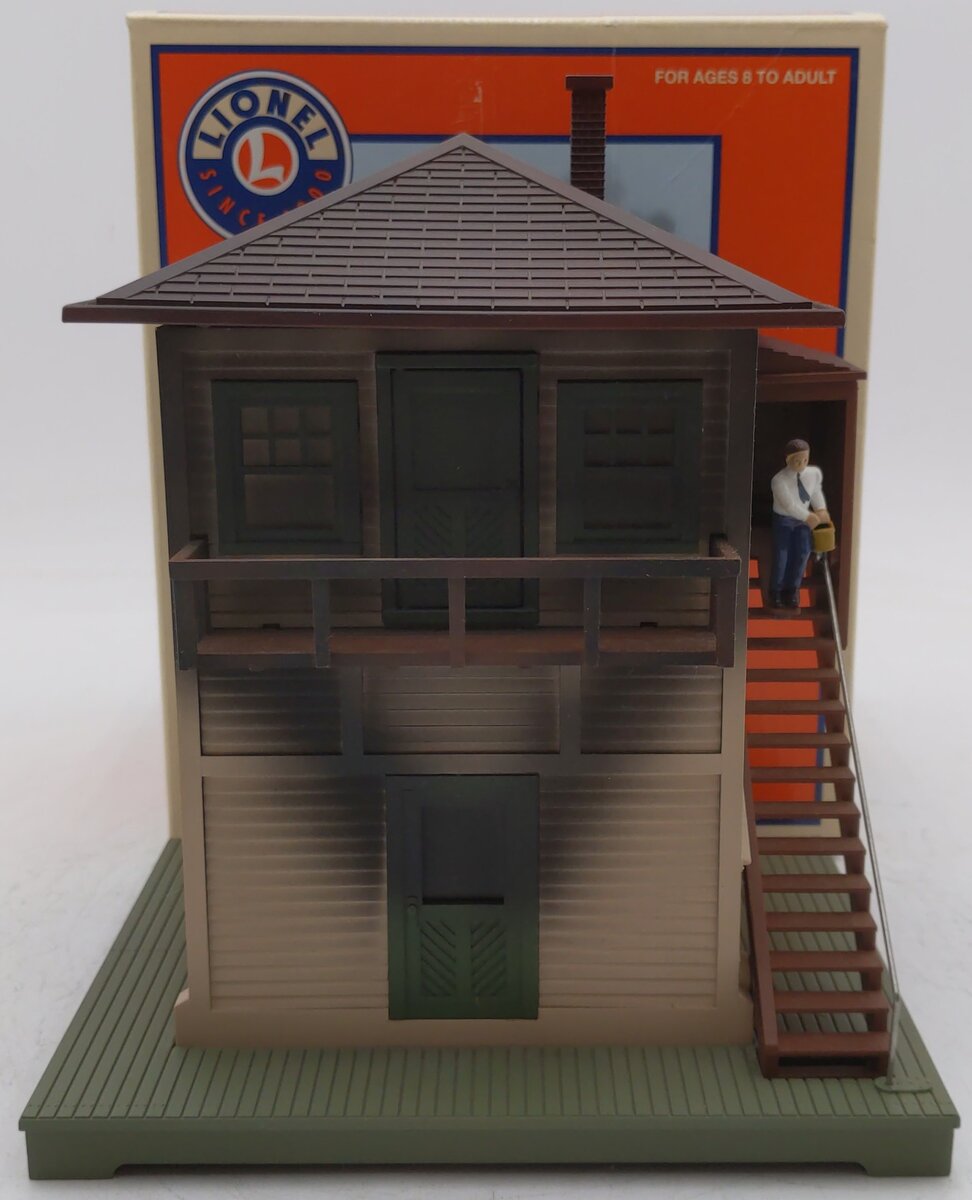 Lionel 6-14201 O Gauge Burning Switch Tower Built Building LN/Box